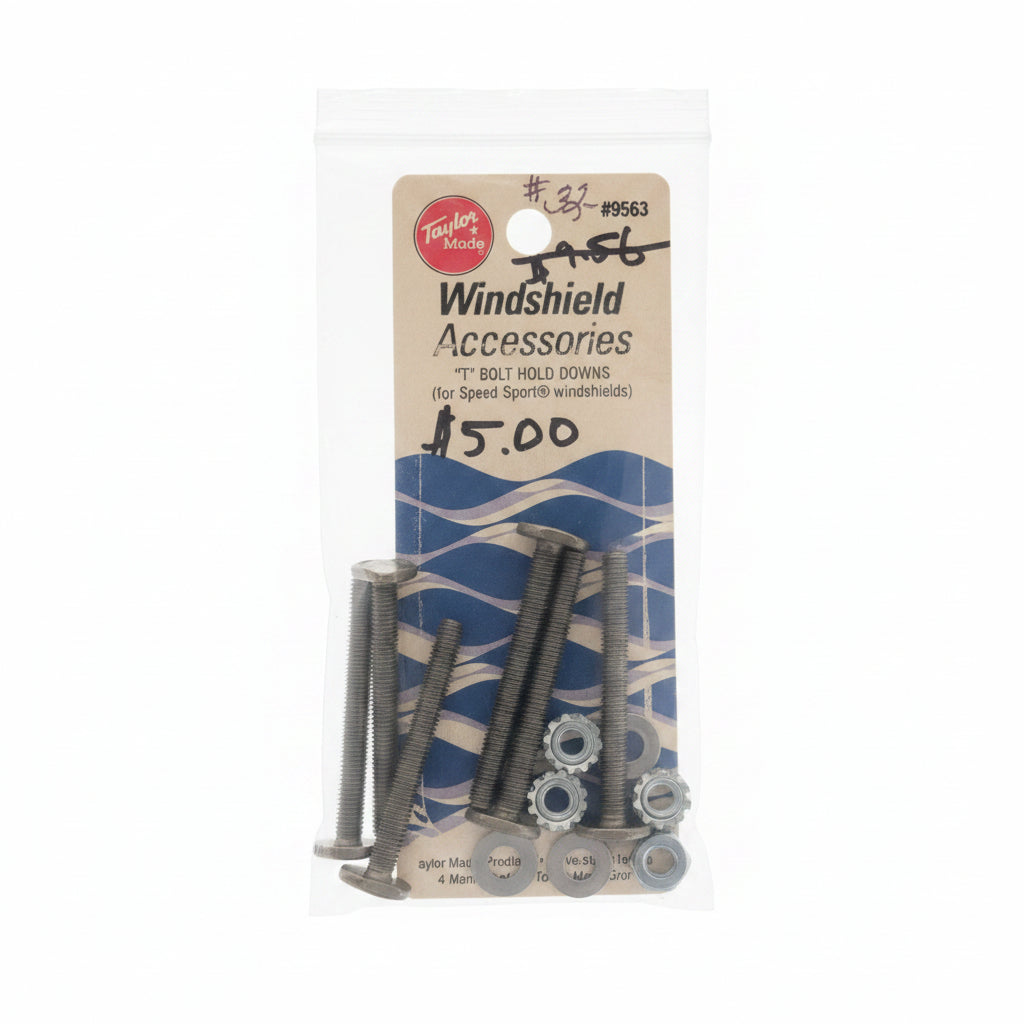 T-Bolt Hold Downs, Taylor Made #9563 for Speed Sport windshields