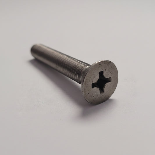Machine Screw, Flat Head, SS, 8-32x1", 00229
