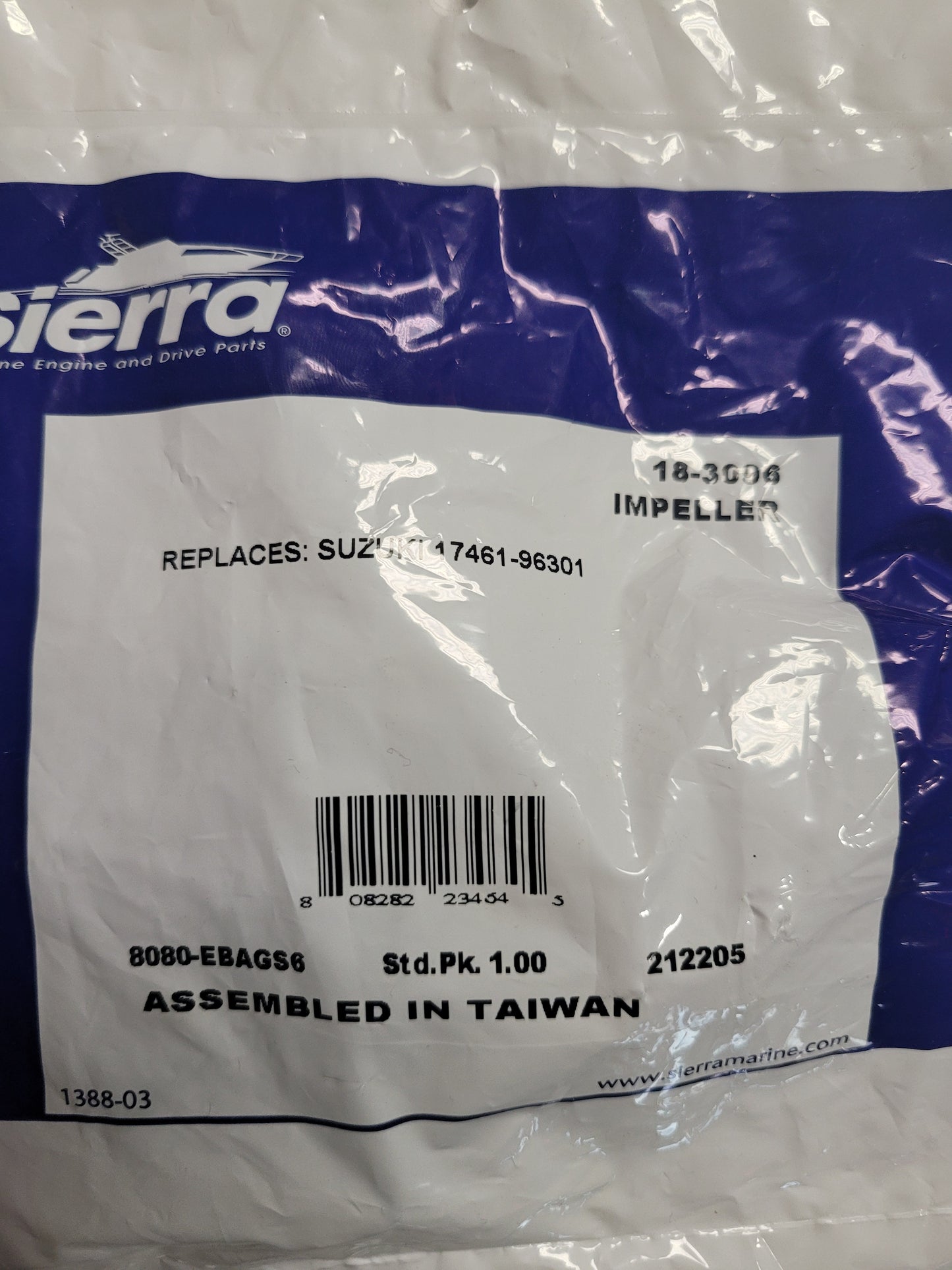 Impeller, Sierra 18-3096
