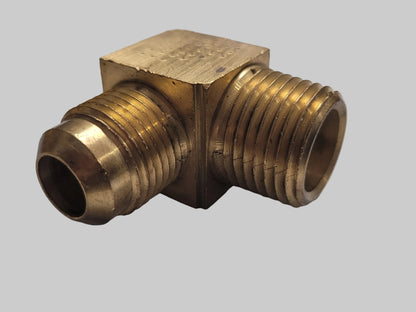 1/2" Flare x 1/2"mip x 90deg, Brass, 10-300