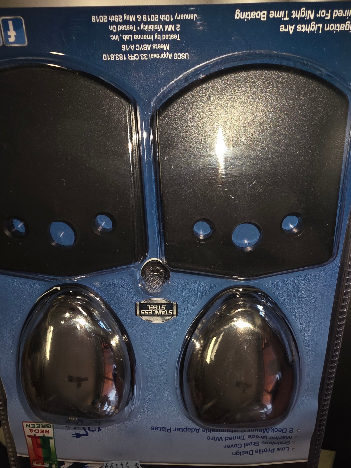 T-H LED Low Profile Bow Light Set (Black adapter plates)