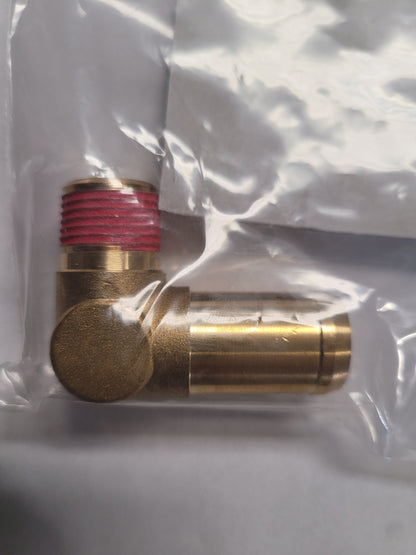 Elbow, 90' Brass, 3/8"MIP x5/8" Barb
