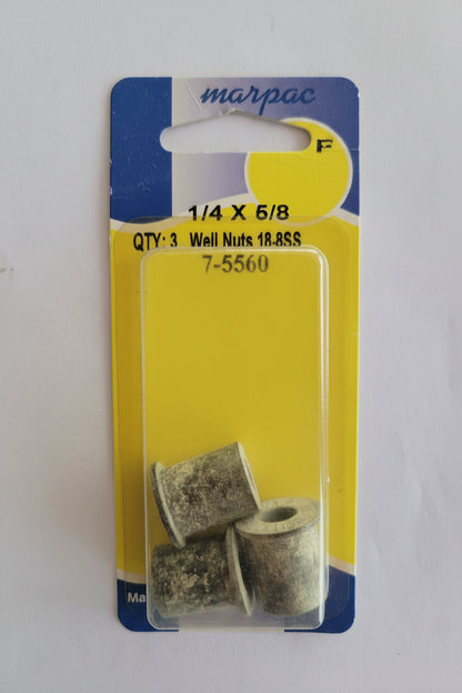 Well Nuts (1/4-20 x 5/8”, 3 pcs), Marpac 7-5560