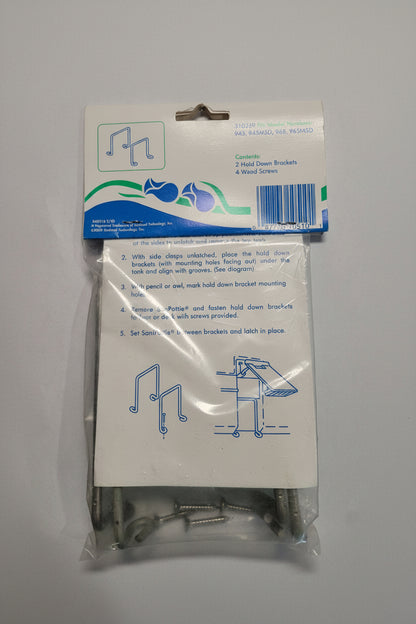 Hold Down Brackets, SaniPottie 310239, (NOS) CLOSEOUT