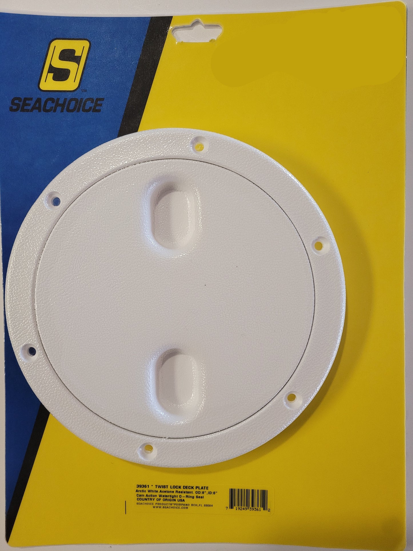 Seachoice 39361 Polypropylene Twist 'N' Lock Deck Plate