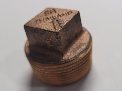 Bronze Square Head Pipe Plug, 1-1/2"mip, 44657