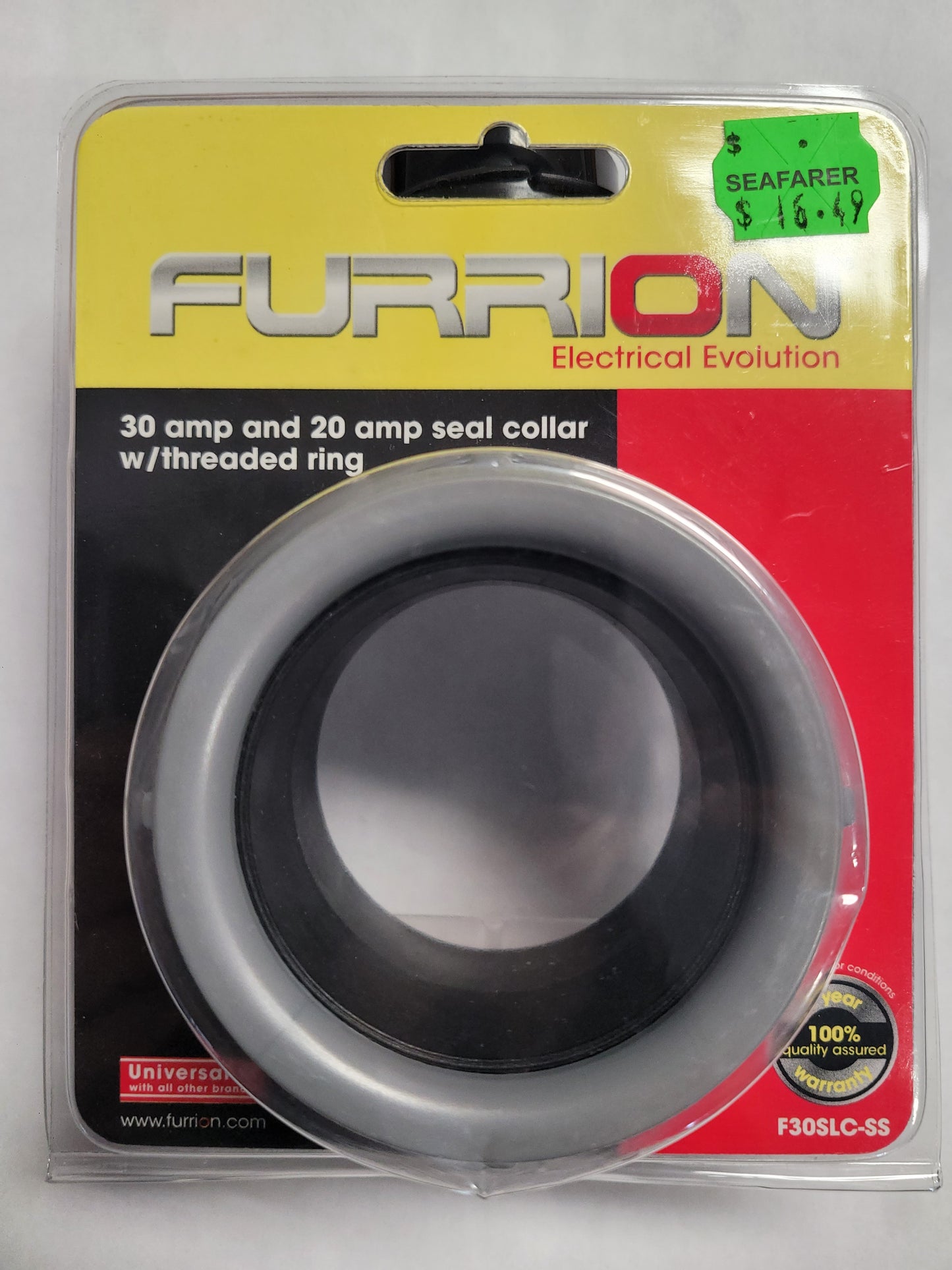 Furrion Sealing Collar, 30 and 20 Amp Seal Collar W/Threaded Ring