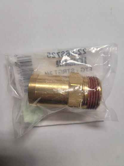 3/4" NPT x 1" Hose straight