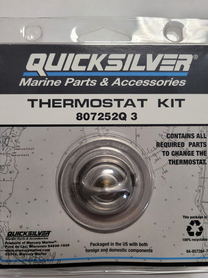 Thermostat kit, 140 degree, Quicksilver 807252Q 3
