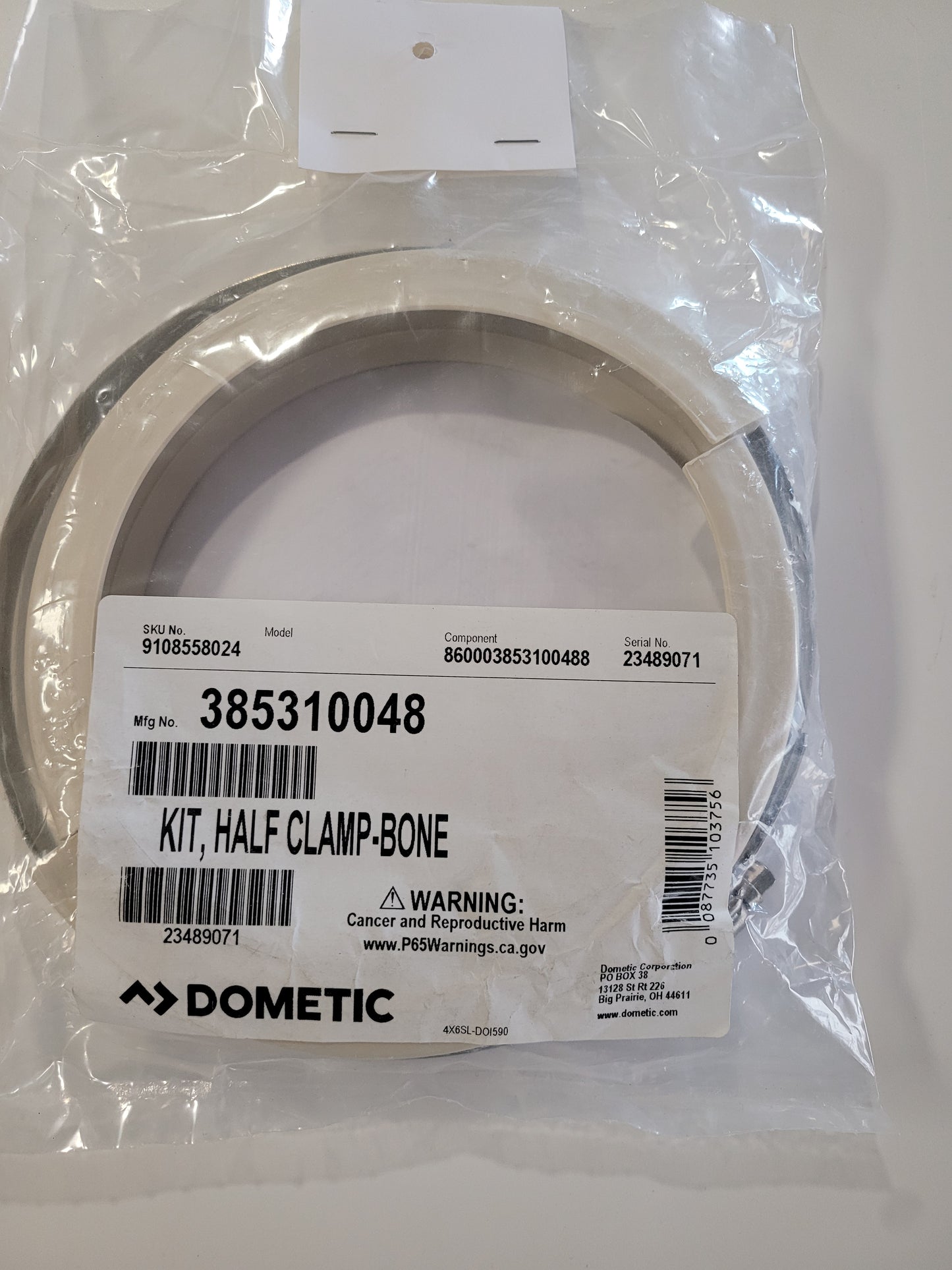 Kit, Half Clamp- Bone Sealand 385310048