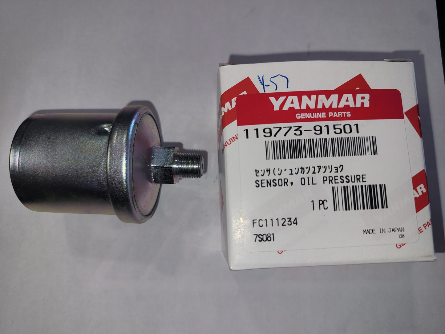 Yanmar 119773-91501 Sender, Oil Pressure