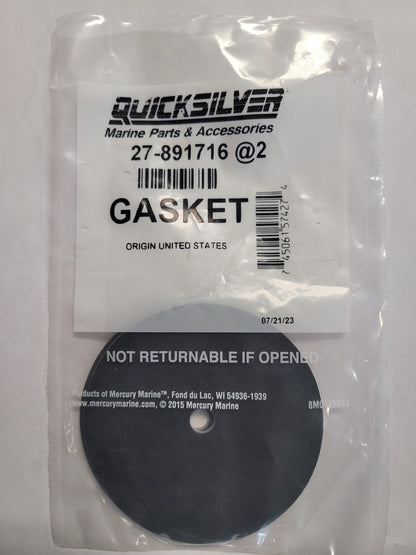 Gasket, End Cap, Quicksilver 891716