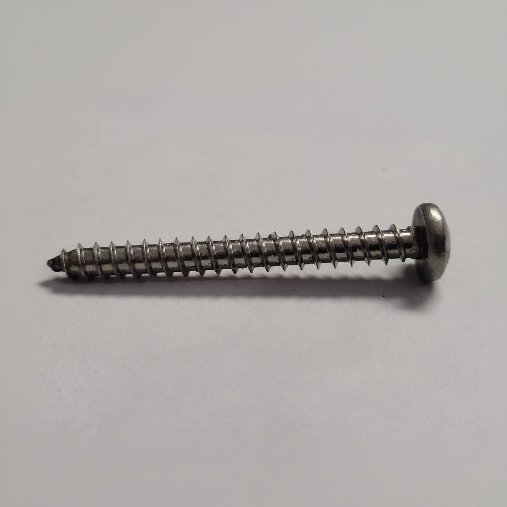 12x2" SS Pan Head Screw, 4-0204