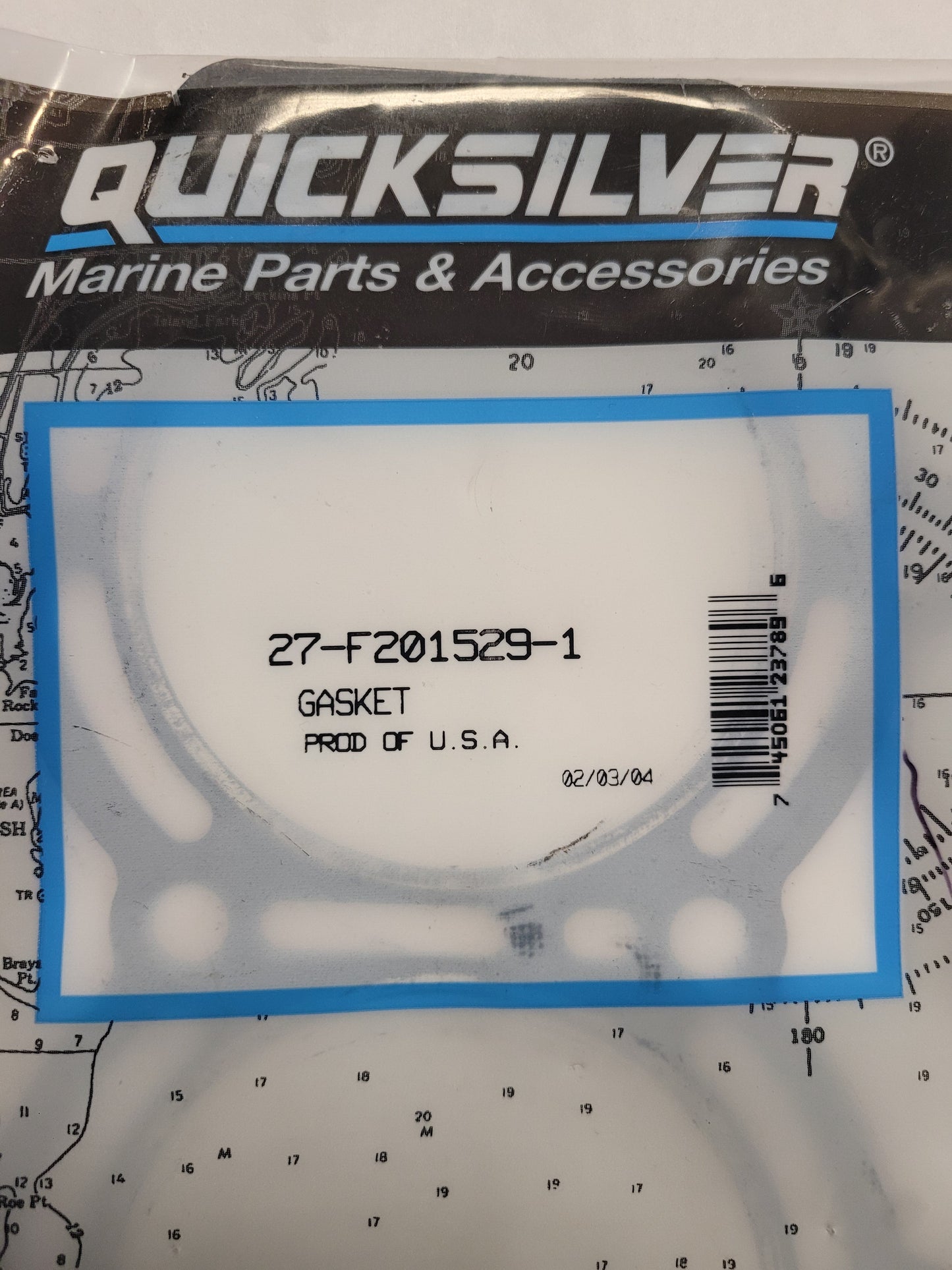 Gasket, Quicksilver F201529-1, NLA, (NOS)