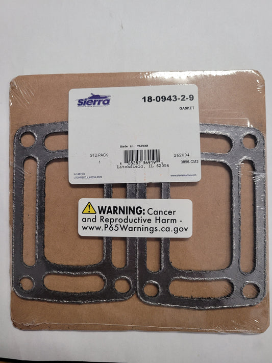 Sierra 18-0943-2-9 Riser gasket (2pk)