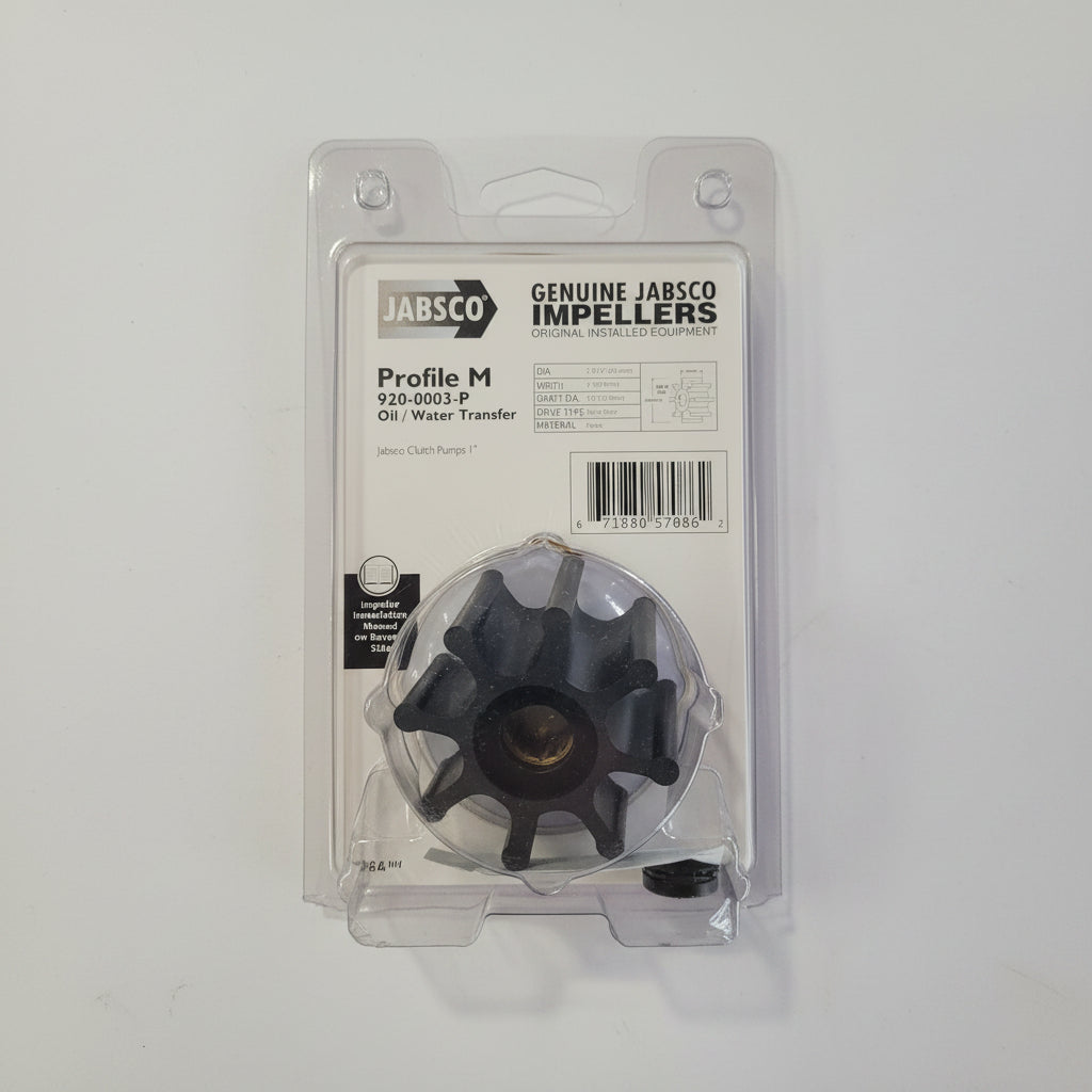 Replacement Nitrile Impeller, Jabsco 9200003P