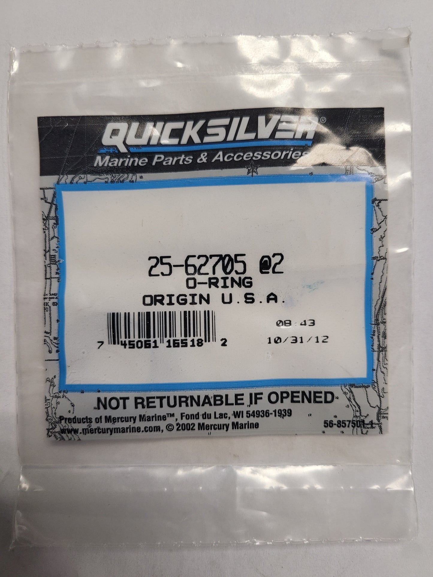 O-Ring, Quicksilver 62705