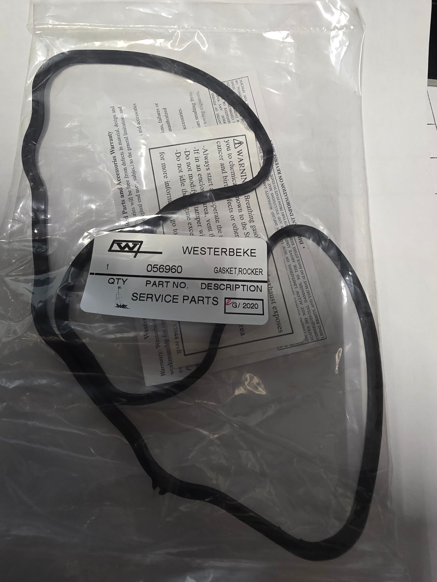 Westerbeke 56960 V/C Gasket