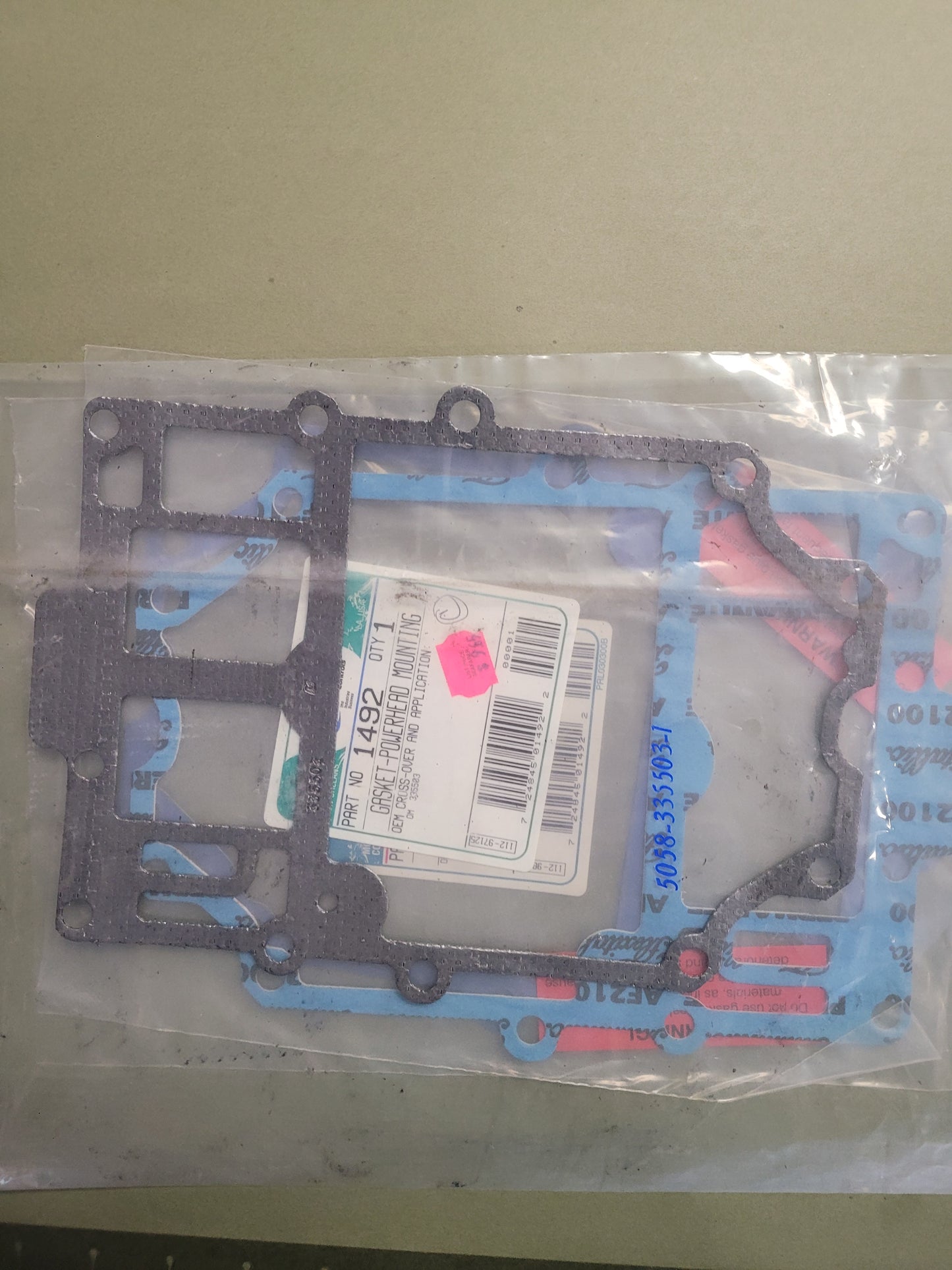 Gasket, Adaptor to powerhead, 150  OMC 335503