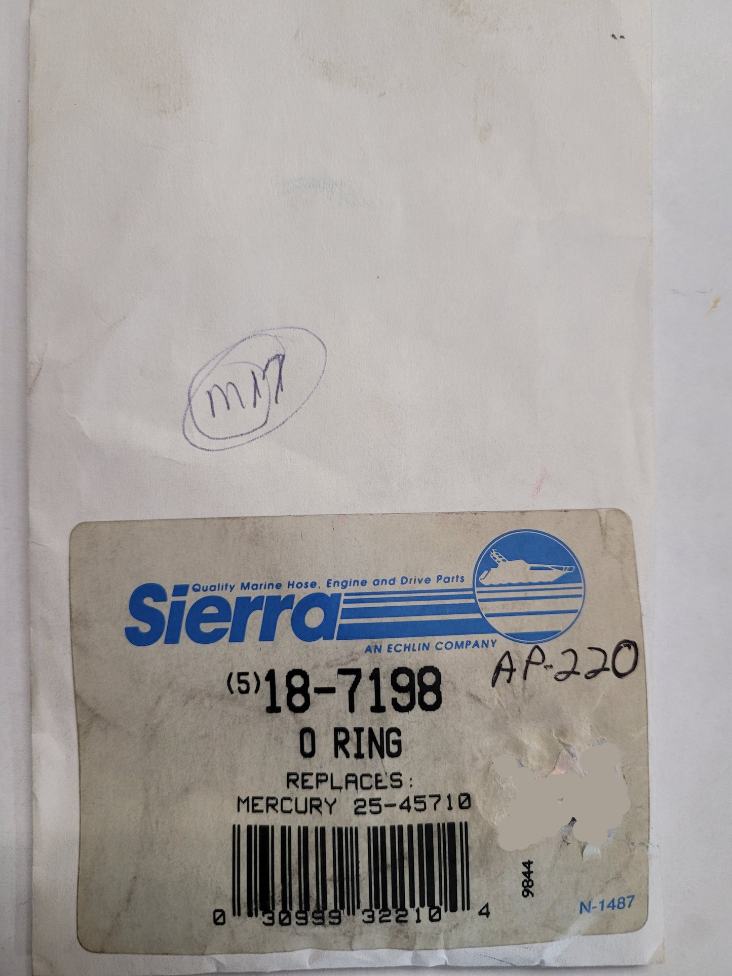 O-Ring, Sierra 18-7198