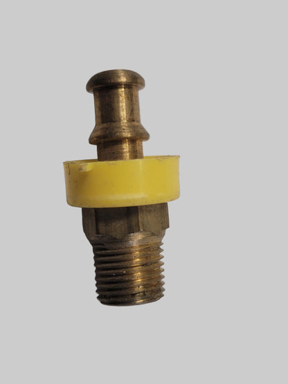 Male Push Lok, Brass,1/4" Barb x 1/8"mip, 30-200