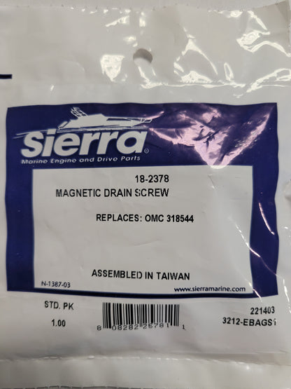 Magnetic Drain Screw J/E, Sierra 18-2378