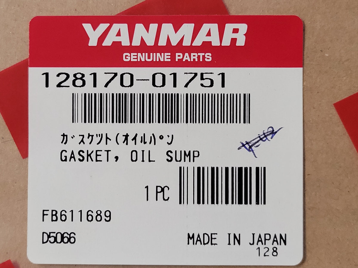 Yamar Oil Pan Gasket 128170-01751