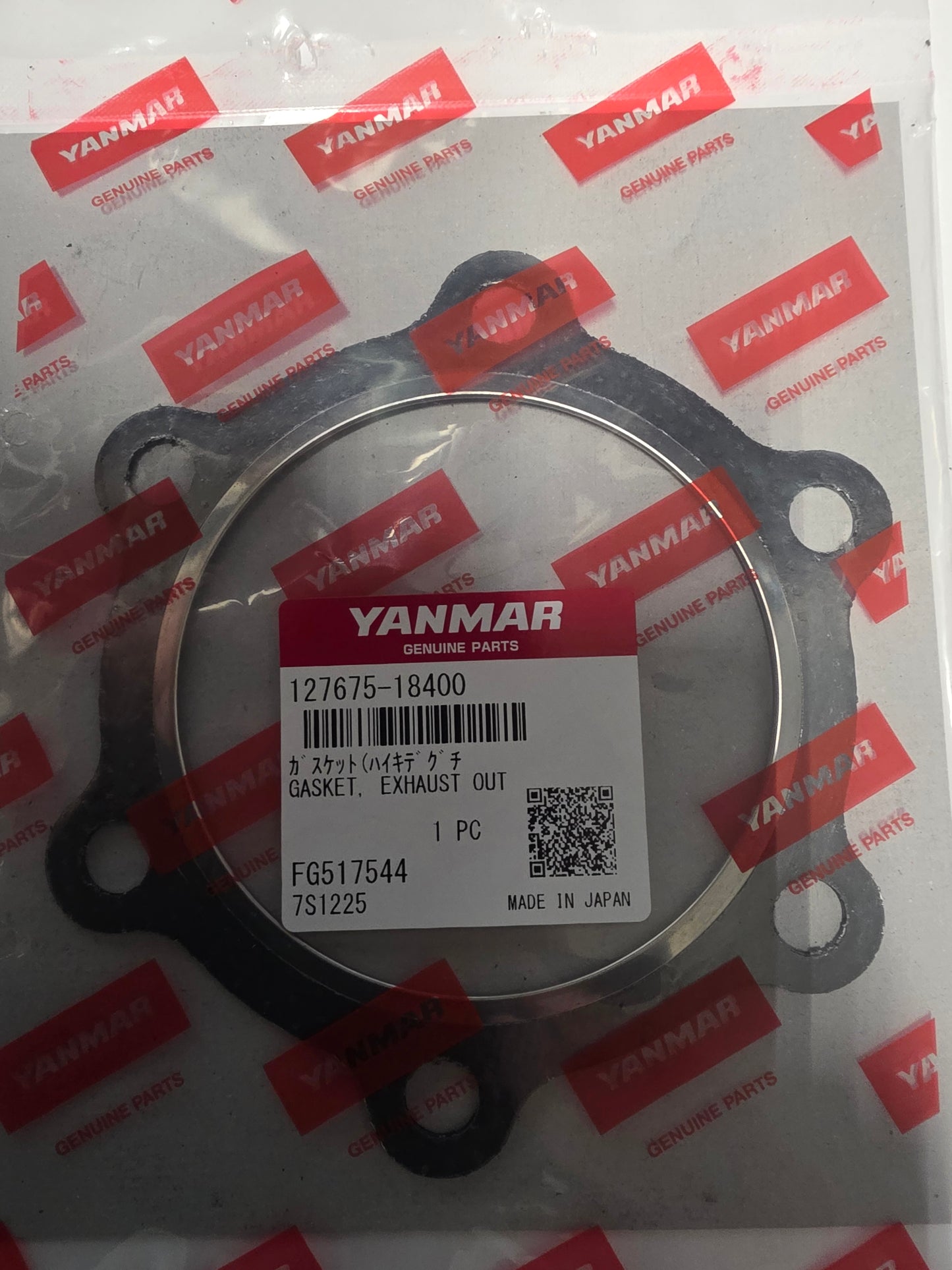 Yanmar 127675-18400 Gasket, Exhaust Out