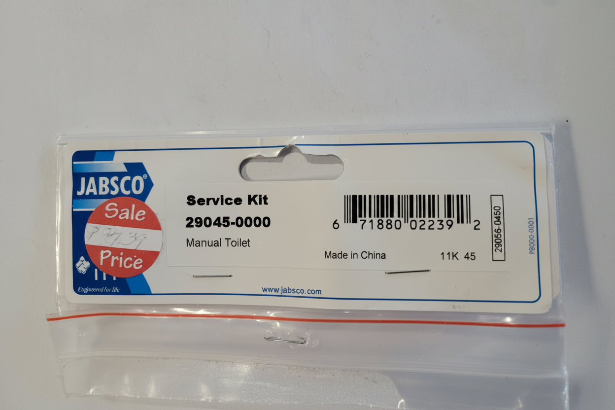 Jabsco 290450000 Toilet Pump Major Service Kit