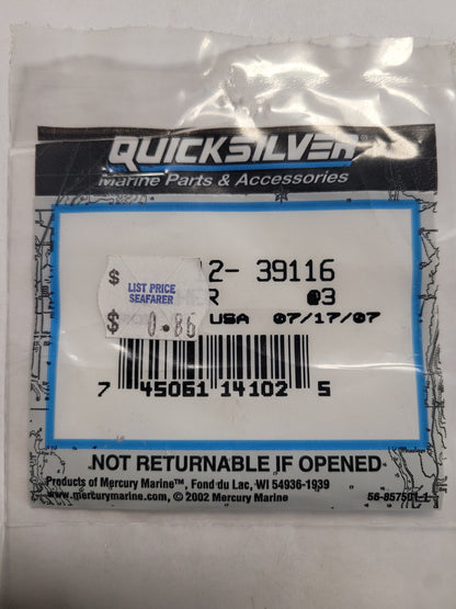 Washer, Upper Shift Lever, Quicksilver 39116