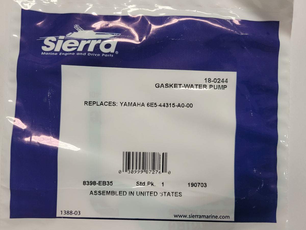 Water Pump Gasket, Sierra 18-0244