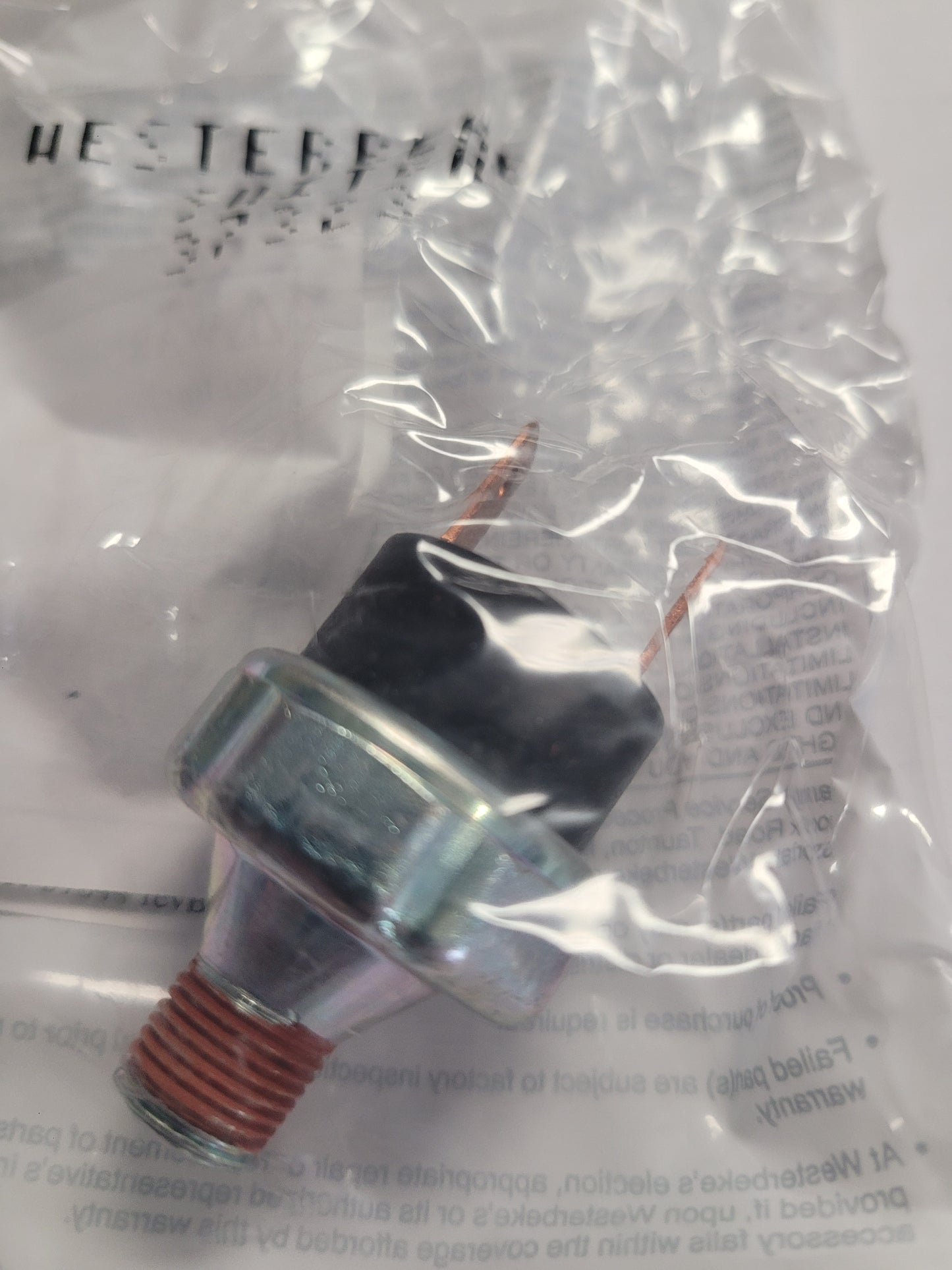 Westerbeke 37323 Oil Press. Switch N/O