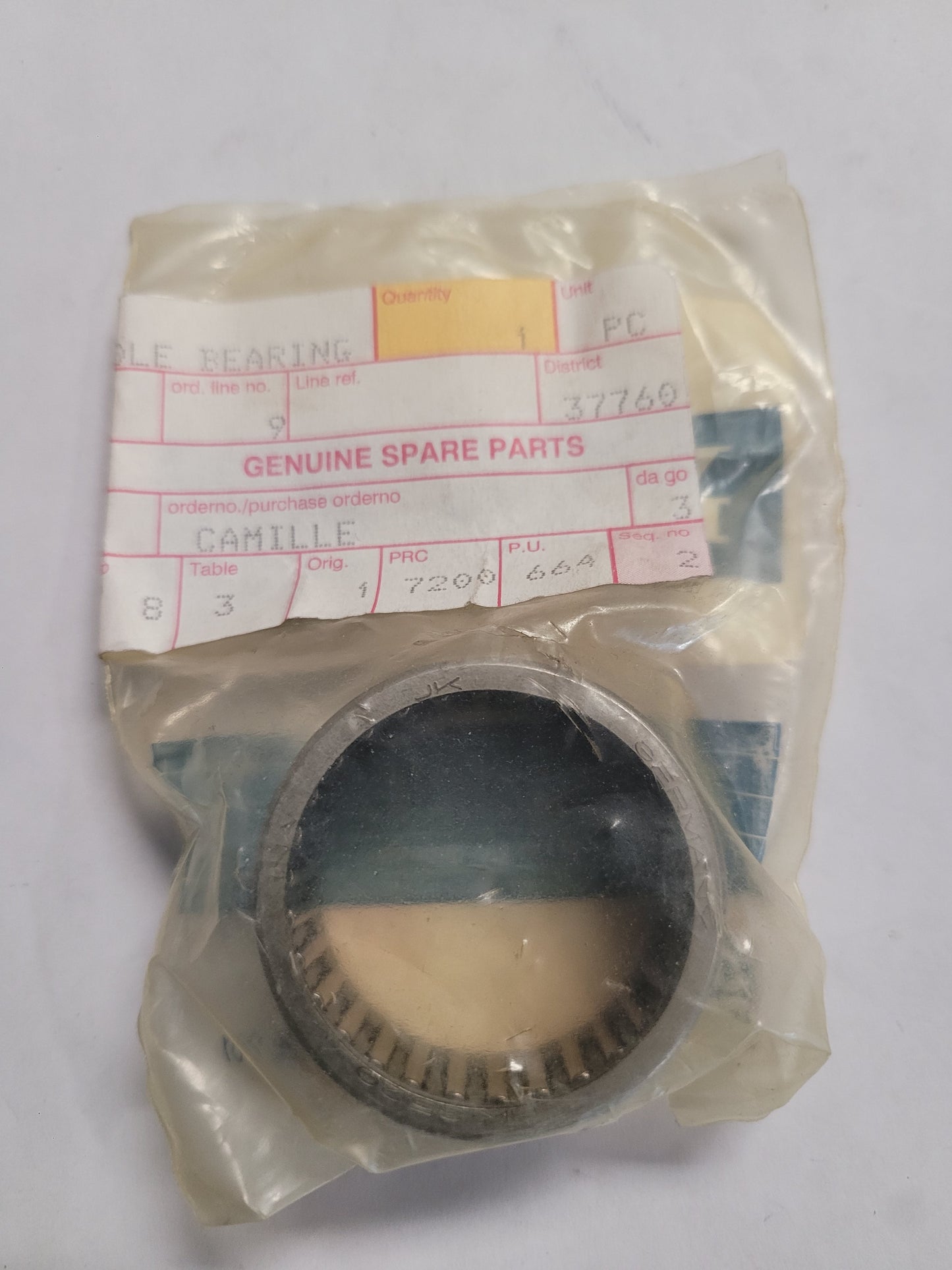 Needle Roller Bearing, Vintage, (NOS) Volvo 183391