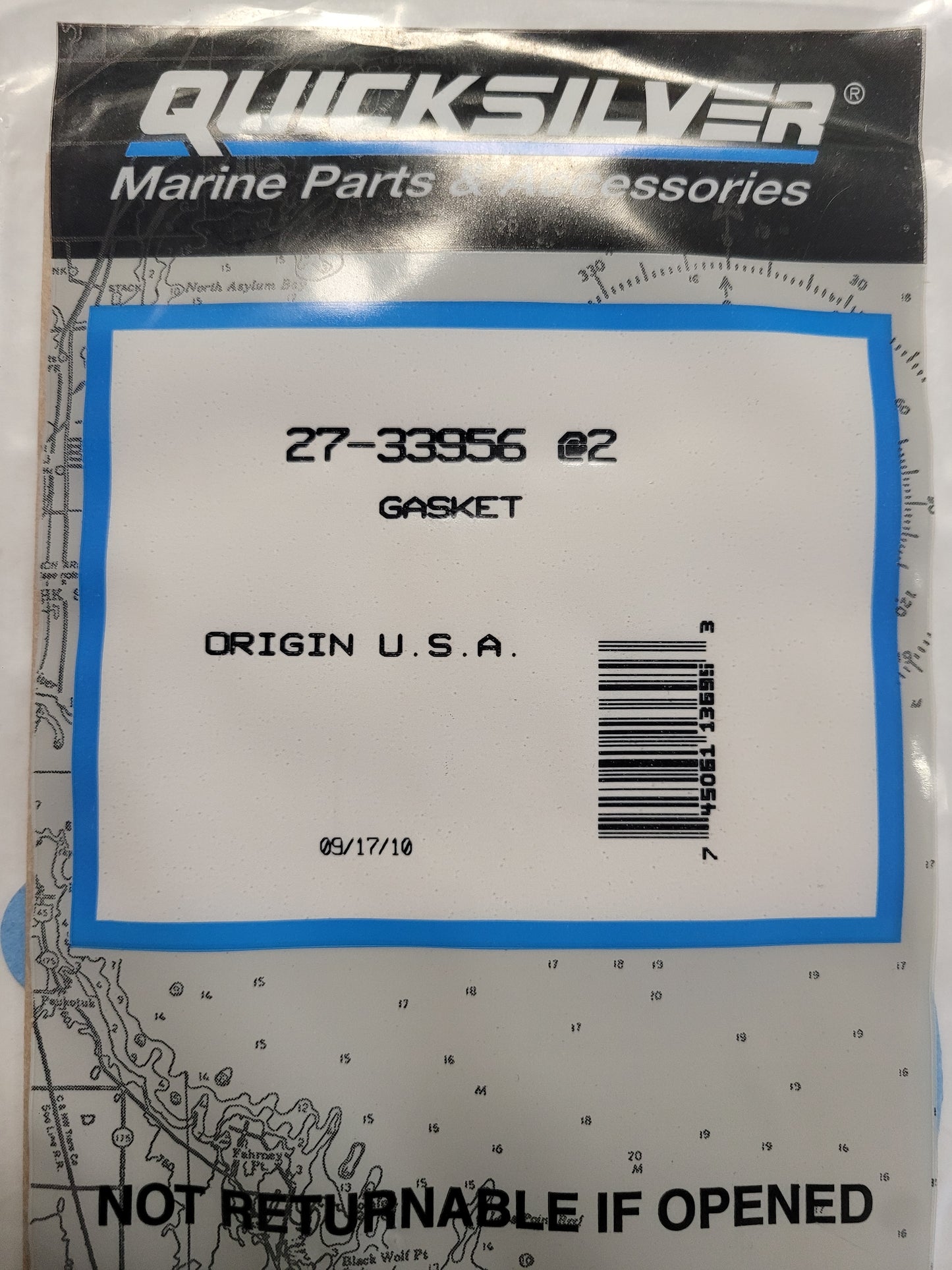 Gasket, Water Pump, Quicksilver 33956