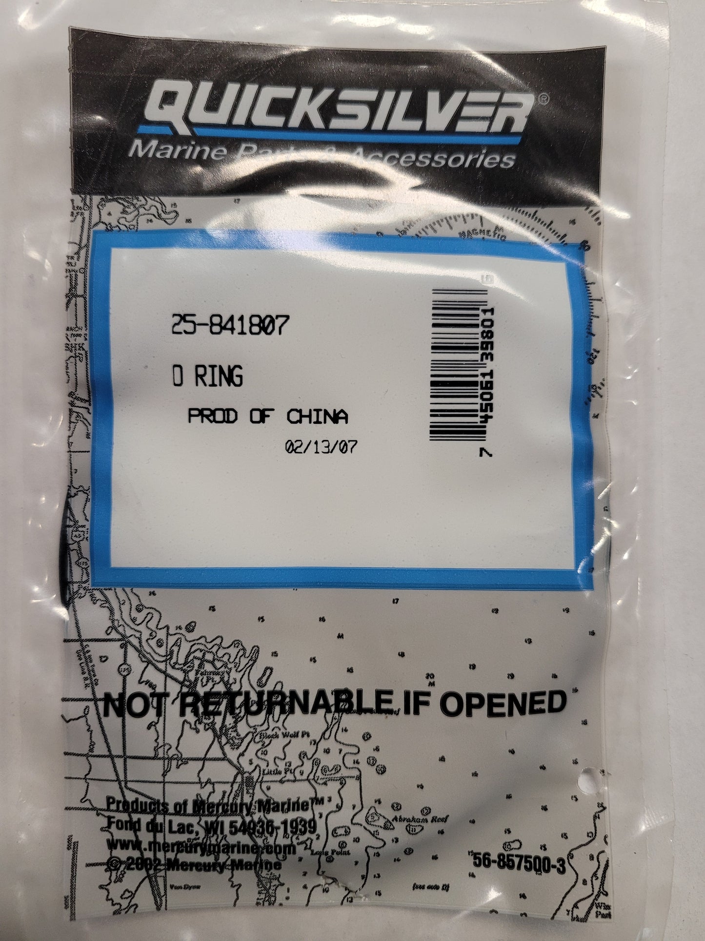 O-Ring, Quicksilver 841807