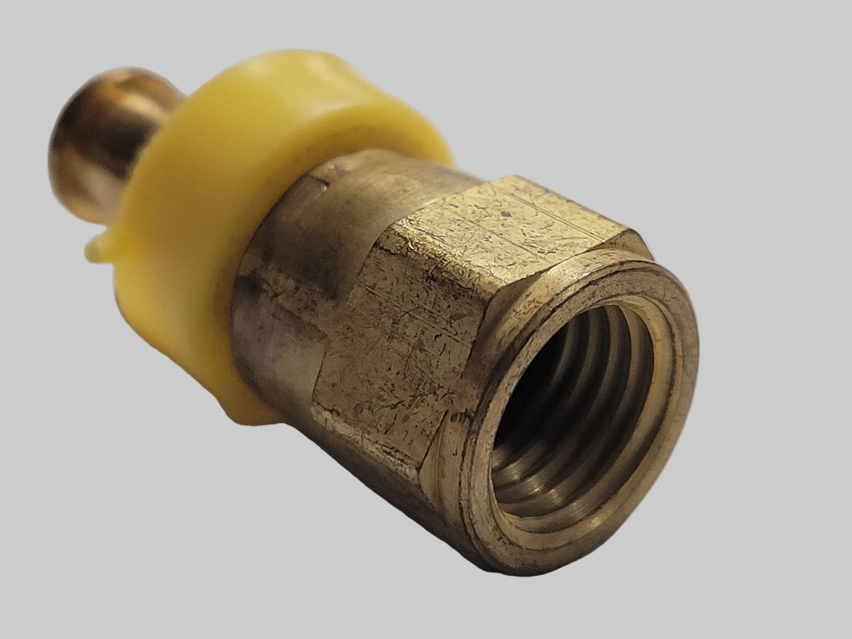 1/4" Hose Barb x 1/4" Female Flare, Push Lok, Swivel, Brass, 30-250