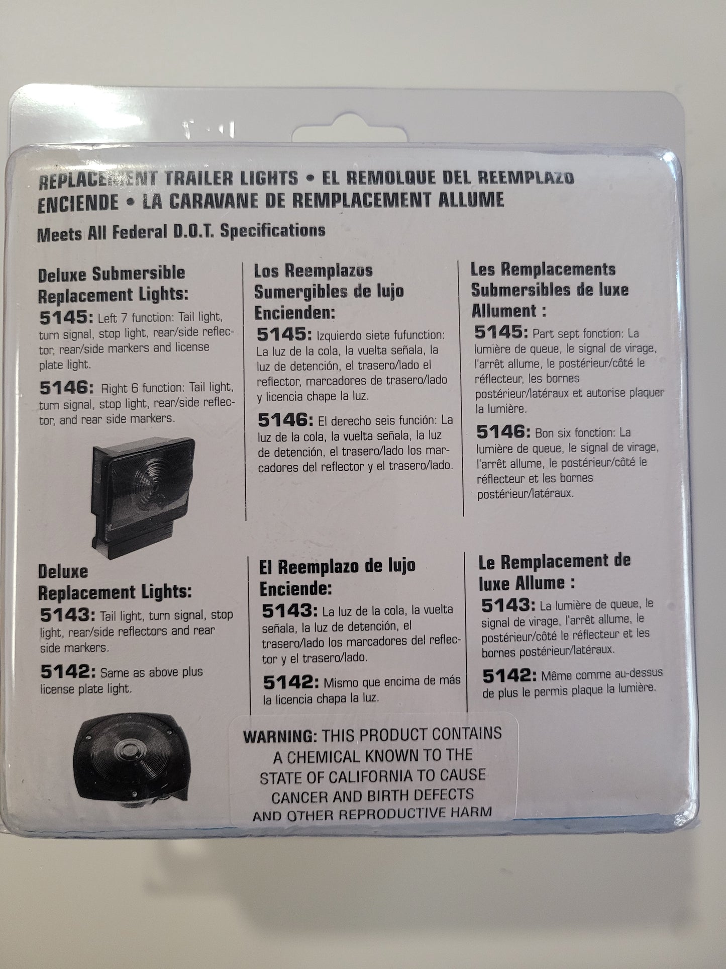 Submersible Trailer Light, 51461, Closeout, (NLA)