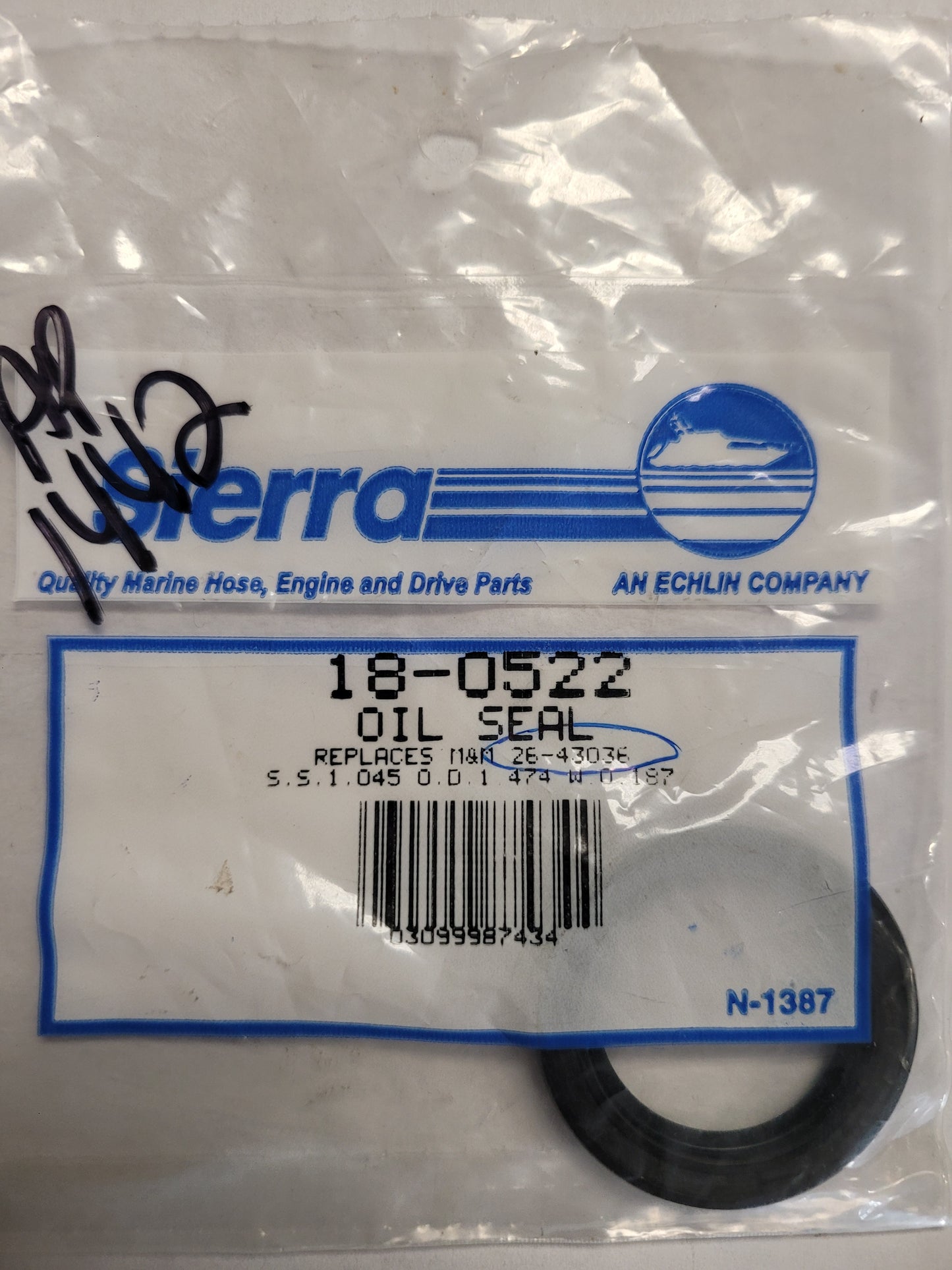 Oil Seal, Sierra 18-0522