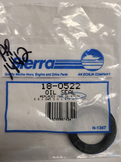 Oil Seal, Sierra 18-0522