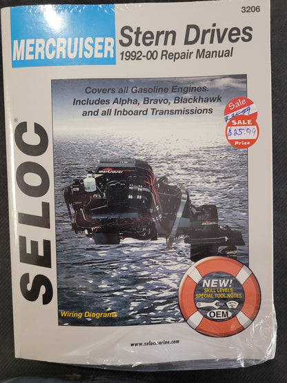 Mercruiser Repair Manual 1992-2000, Seloc 3206