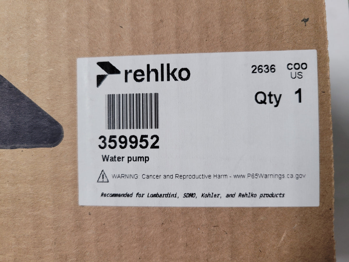 Kohler 359952 Water Pump