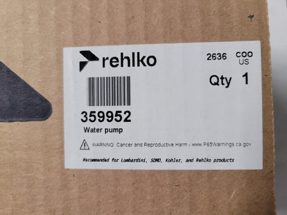 Kohler 359952 Water Pump