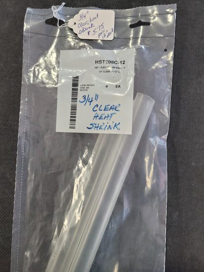 HST-FLEX DUAL-WALL 3/4 X 12IN / CLEAR HEAT SHRINK TUBING