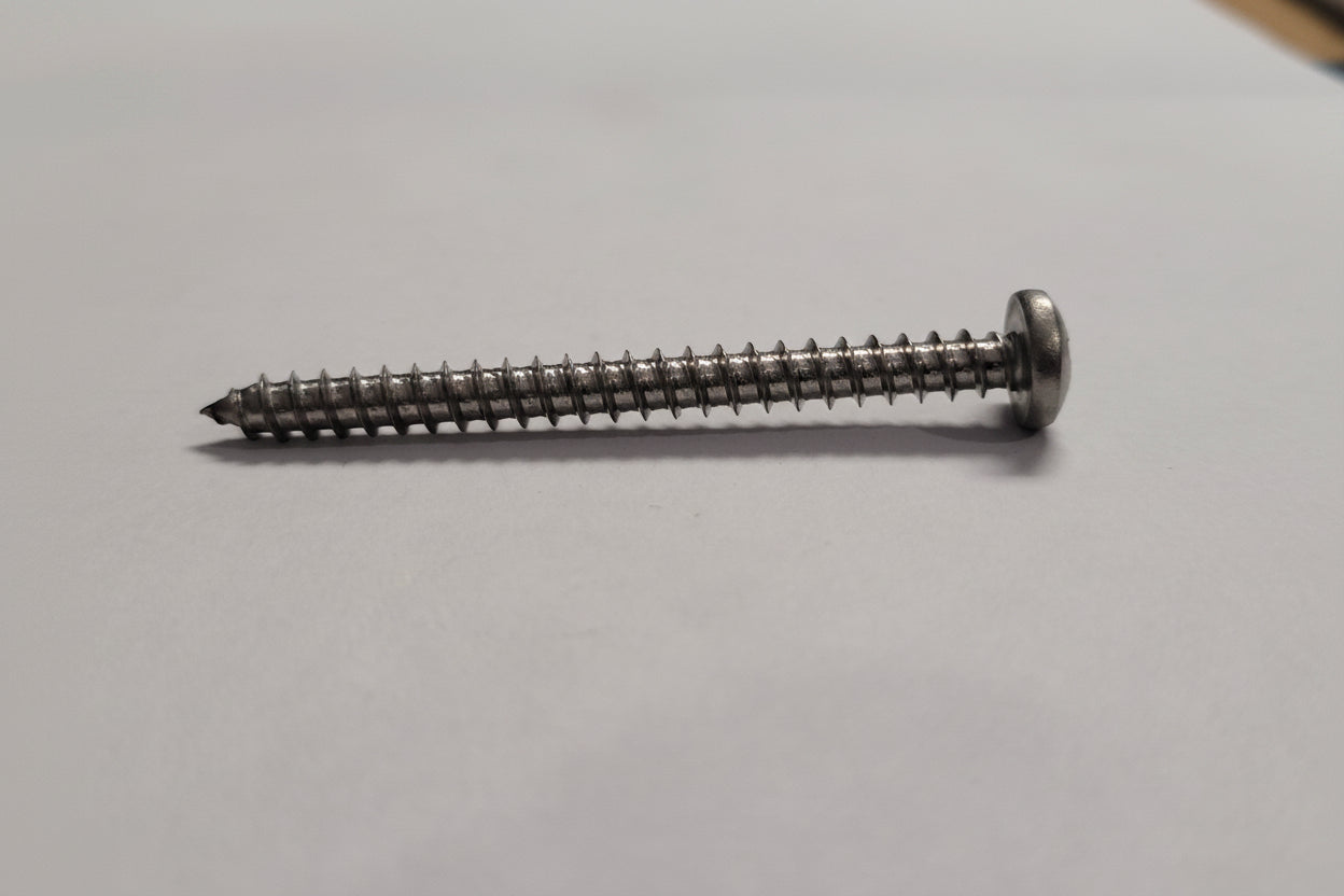 12X2-1/2" SS Pan Head Screw, 4-0205