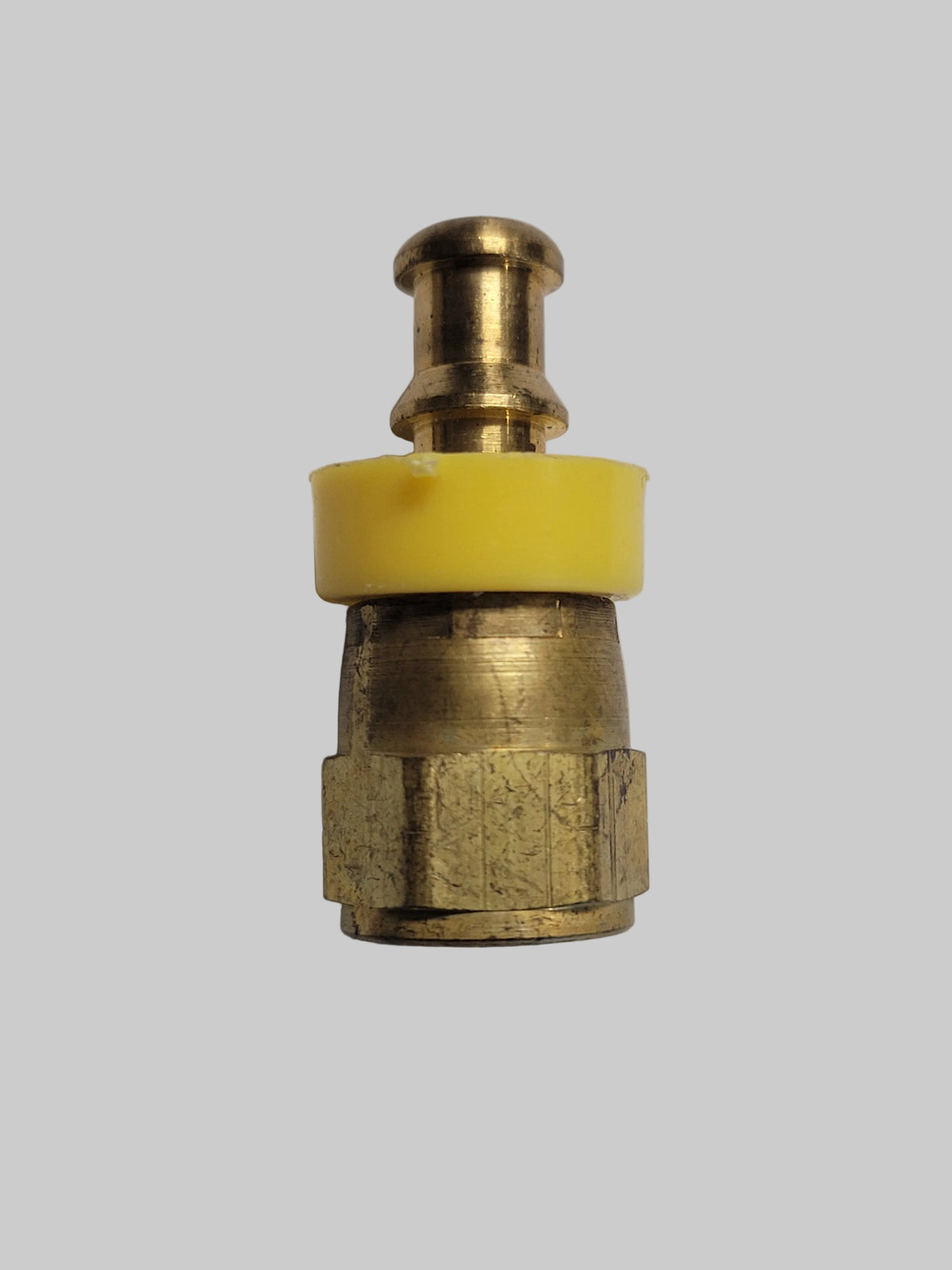 1/4" Hose Barb x 1/4" Female Flare, Push Lok, Swivel, Brass, 30-250