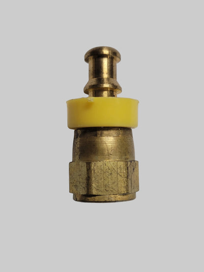 1/4" Hose Barb x 1/4" Female Flare, Push Lok, Swivel, Brass, 30-250