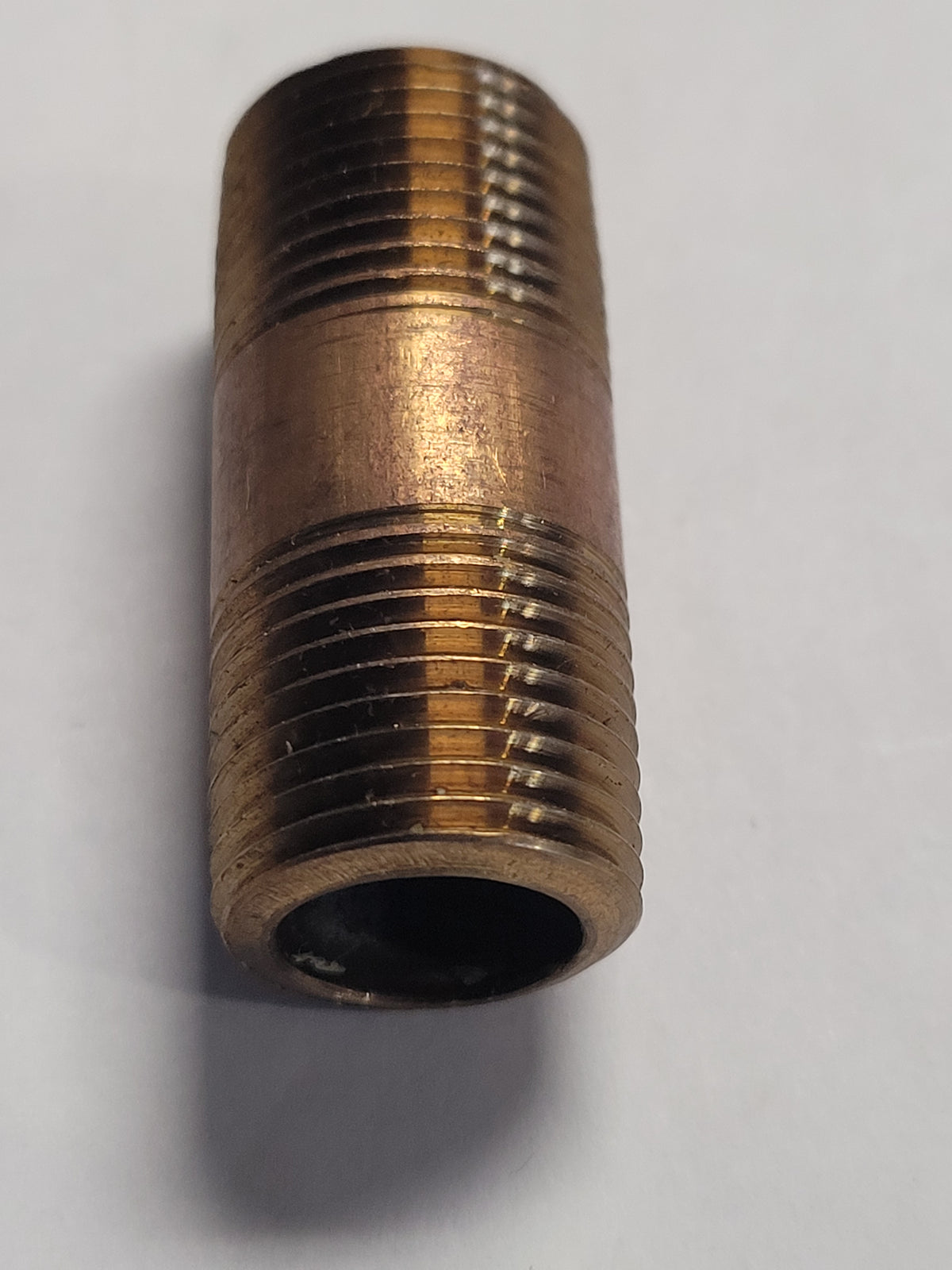 3/8"mip X 1 1/2" Red Brass Pipe Nipple, 40041