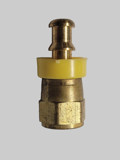 1/4" Hose Barb x 1/4" Female Flare, Push Lok, Swivel, Brass, 30-250