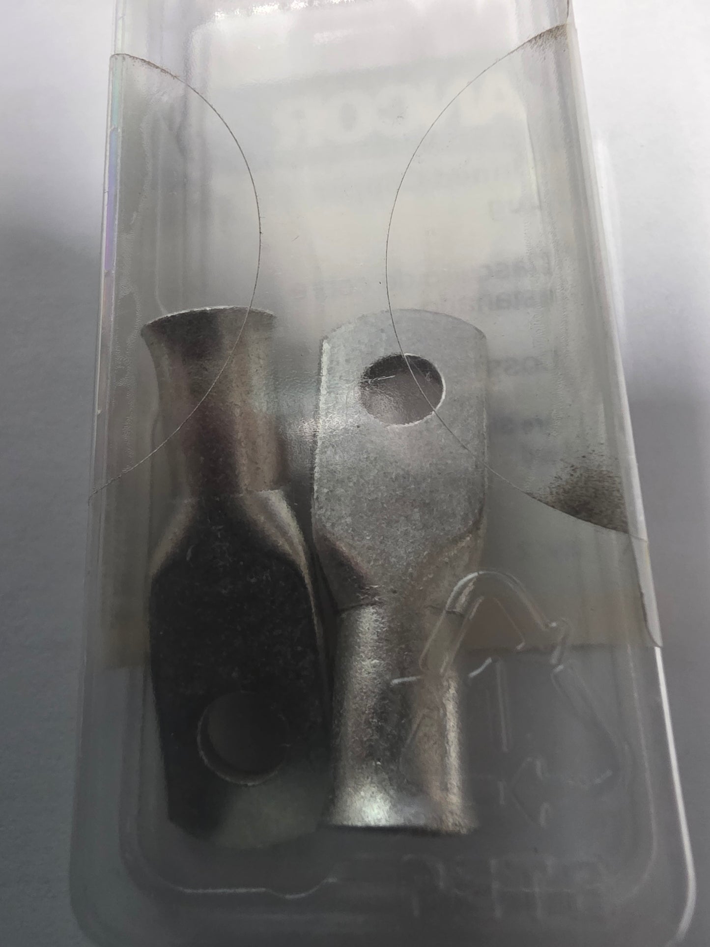 Tinned Battery Lugs, 1/4" Fastener, #4 Cable, 2/Pk