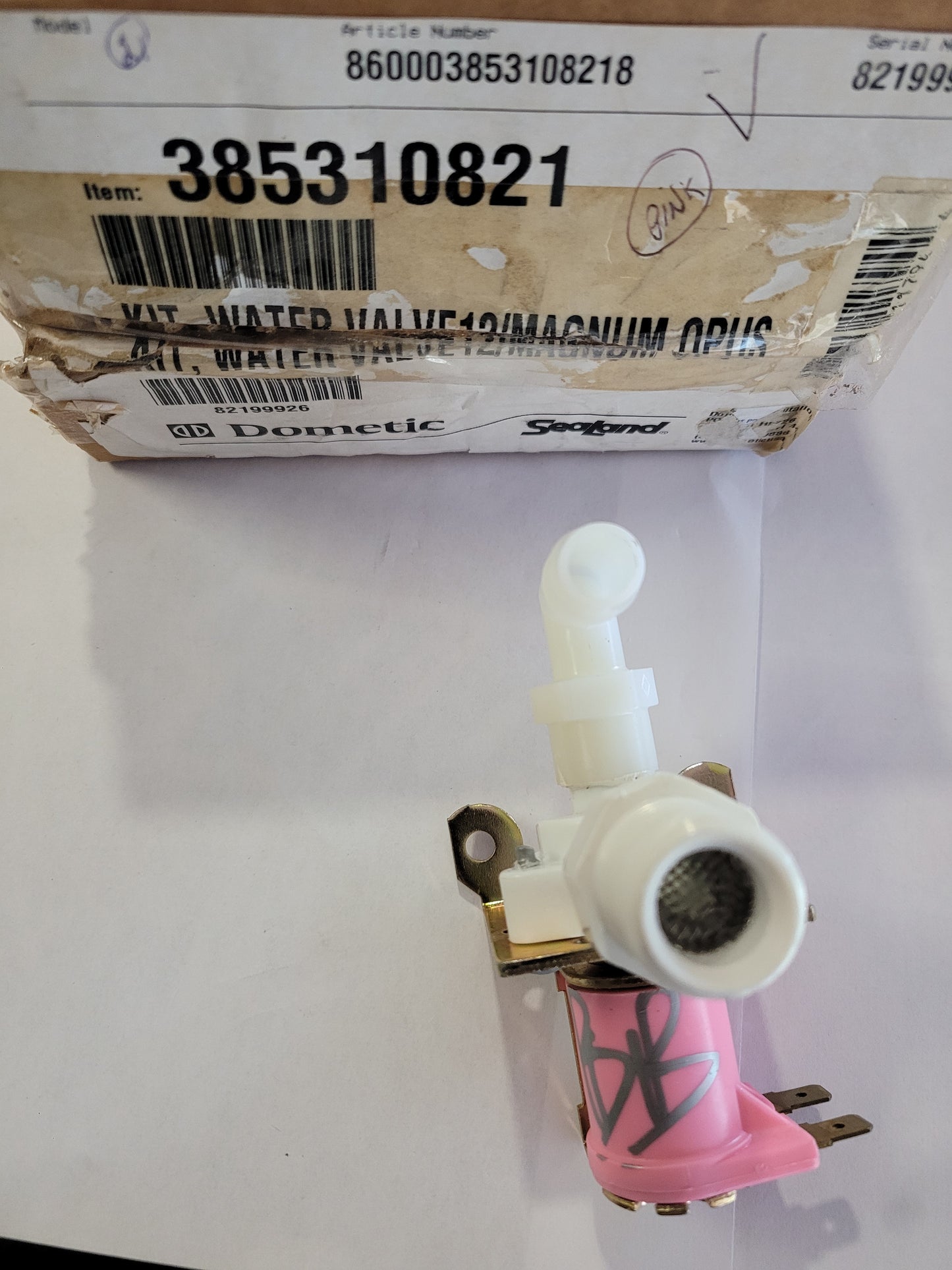 Kit, Water Valve 12/Magnum Opus Sealand 385310821